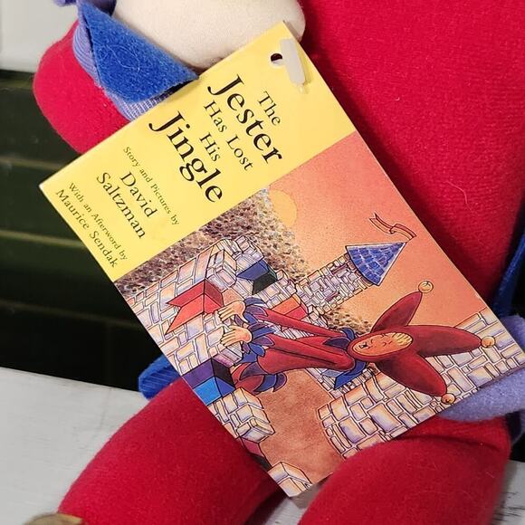 Vintage 1996 David Salt Man Pam & FrankThe Jester Has Lost His Jingle Plush - Picture 6 of 6